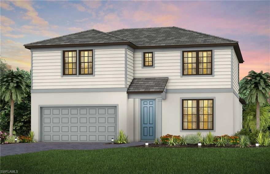 Move to Verdana Village May/June 2022.  This Whitestone home with nature views features stainless steel appliances, white cabinetry, quartz countertops, luxury vinyl plank flooring, a ceiling tray in the gathering room, a 4' garage extension, and much more!  Your dream home with your dream lifestyle awaits within the gates at Verdana Village, a premier Estero location with quick access to the best things that Southwest Florida has to offer.  Here you will find an array of vacation-inspired amenities right outside your front door, and so much more. Opportunities are endless at Verdana Village.

For the selected QMI homes being released, the Easy Offer period opens on Friday April 1st @ 8:00am and closes on Sunday April 3rd @ 5:00pm. Please be sure to have all offers submitted by 5:00pm (EST), Sunday evening as our system will not accept offers after the offer period has ended. Please contact us for more information regarding this Easy Offer process.  This home is under construction.  Photos are for illustration purposes only, options may vary.