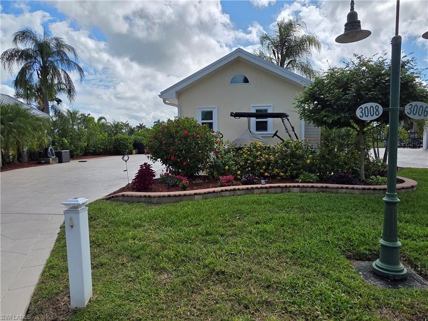 Lot 29 offers an exceptional blend of luxury, comfort, and lifestyle in a beautifully designed setting. Begin your mornings with a peaceful cup of coffee while taking in stunning sunrise views, setting the tone for another perfect day in paradise. This impressive 16x24 coach house embodies high-end elegance with a thoughtfully crafted interior and luxurious finishes throughout. Expansive sliding glass doors seamlessly connect the indoors with Florida’s lush natural beauty, creating a bright and inviting living space. Inside, you’ll find stainless steel appliances, granite countertops, and an elegant island that anchors the kitchen. The full bath includes an oversized vanity and a beautiful walk-in shower. The coach house is fully equipped with a washer and dryer, sleeper sofa, recliner, credenza, trash and recycle bureau, mini-split A/C, and television. A hidden storage loft adds both functionality and charm. Step outside to an expansive, beautifully furnished patio designed for both relaxation and entertaining. Enjoy two large lever umbrellas, a wooden dining table with six chairs, a square table with four chairs, and an additional seating area featuring a sofa, loveseat, two recliners, and footstools. Outdoor storage containers provide added convenience. Ideally located just a short walk from the Creations Clubhouse and the RC car racetrack, this lot places you near unique and engaging activities. This golf-cart friendly community offers an unmatched lifestyle, including an Olympic-size pool, two hot tubs, shuffleboard, bocce, horseshoes, and a putting green. Spend afternoons at the poolside bar enjoying tropical drinks and meeting new friends or visit the Pool Clubhouse for fitness and social activities. There's always something going on at the River Clubhouse, from Mah Jongg and billiards to dancing, bingo, trivia, and bunco nights. And don’t miss the charming Saturday morning model train display — a nostalgic favorite as trains wind through miniature villages, bridges, and tunnels. Peaceful moments are just as easy to find. Relax by the gazebo or head out on the river thanks to easy boat dock access. Trailer and boat storage are available on-site, and the entire community is pet-friendly — making it perfect for those who want to bring their four-legged family members. Lot 29 is more than just a property, it’s a lifestyle filled with relaxation, recreation, and connection. Don’t miss the opportunity to make this exceptional retreat your own.