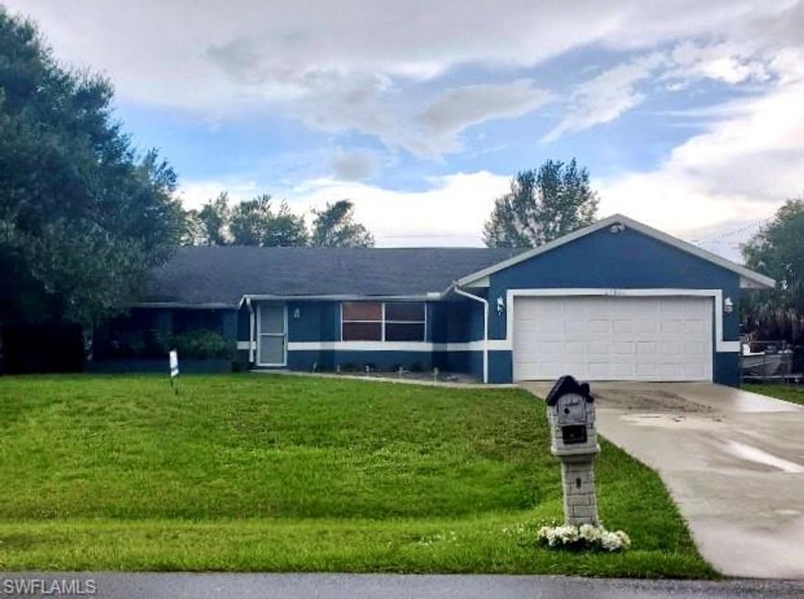 HANDYMAN SPECIAL OR GREAT INVESTMENT PROPERTY FOR AIR BNB OR VRBO. NEEDS REPAIRS AND UNDER PRICED AS SUCH, HENCE GREEN POOL DUE TO BROKEN POOL PUMP, ETC. LARGE FENCED YARD. OTHER QUARTER ACRE OF LOT HAS ENDLESS POSSISIBILITIES OR JUST FOR PRIVACY. EXTRA STORAGE SPACE ACCESSED FROM RIGHT SIDE OF GARAGE. COMMUNITY PARK AND PUBLIC BOAT ACCESS LESS THAN A HALF MILE DOWN THE ROAD. KITCHEN ALREADY UPDATED WITH GRANITE COUNTER TOPS, WOOD CABINETS AND STAINLESS STEEL APPLIANCES. ROOF REPLACED AFTER HURRICANE CHARLIE. AC REPLACED COUPLE YEARS AGO.