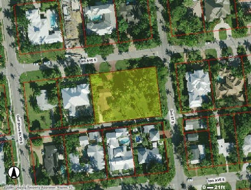 Located in the heart of Old Naples, on an enviable lot 200 feet wide with southern exposure and alley access, this spectacular property offers a rare lifestyle opportunity nestled one block from the celebrated beaches of Naples, Florida and within a short distance to the internationally recognized cultural district of "Fifth Avenue South," and “Third Street South.” If you are one who wishes not to be constricted by the dimensions of an average Old Naples building envelope, your opportunity is here. It may be generations before another coveted property of this size, in this exceptional location becomes available. This highly sought after and rarely available property is one of the most unique properties in Naples. Approximate lot size per plat and/or deed.