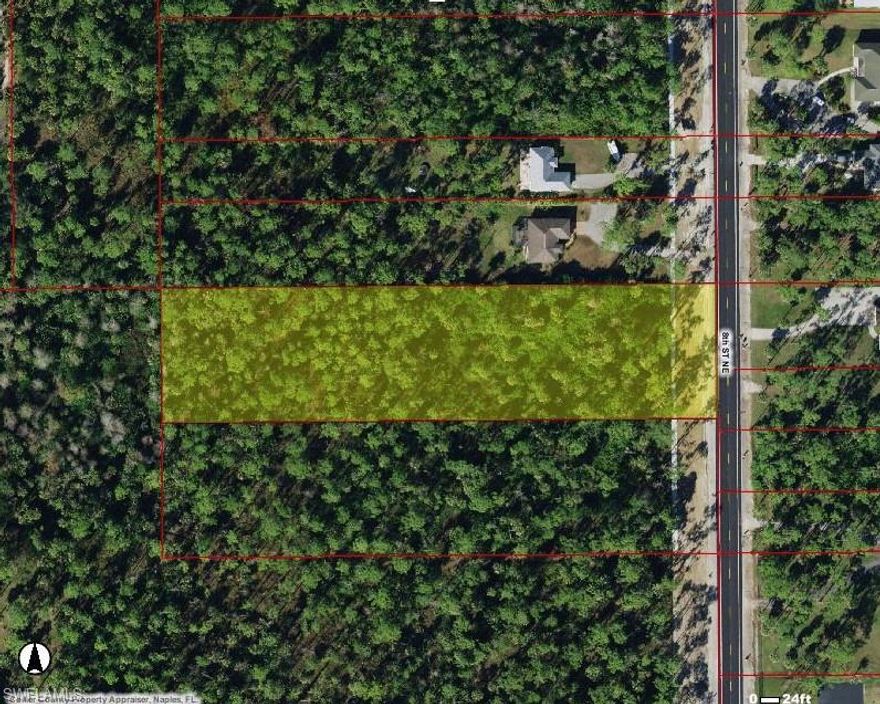 Great 2.58 acre lot on 8th St NE between the new bridge and Randall Blvd. Minutes from the new Publix. One of the best locations in the Estates. Enough space to build the main home, guest house and much more! DEP shows small wet area in the very back of the 679ft deep property! 8th St has just been widened with sidewalks installed. Great houses around. This is the definition of the dream home spot! The lot next to this one is also for sale to make a 5 acres property.