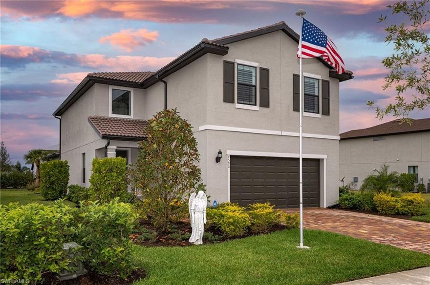 *****WOW, ONE YEAR YOUNG HOME****** The Cottage Series “DRIFTWOOD" Model is a Gem of a 2 story Home Featuring 4BD PLUS Den, 3.5BA with 2-Car Garage. Covered Extended 15' Lanai w/Pavers.  Over $57K in upgrades which include 18" Diagonally Laid Tiles On BOTH FLOOR LEVELS. Home is meticulously maintained and MOVE IN READY!  Class A Lighting Fixtures. The Kitchen Features Upgraded Whirlpool SS Appliances, Slide-In 5 Burner Electric Range, Maple Antique White Premium Finish 42" Cabinets, Quartz Countertops & A Beautiful Beveled Subway Tiled Backsplash, Rounded Edge Center Island & WOOD PLANTATION SHUTTERS EVERYWHERE (WOW- Huge Value).  Master Bedroom Has Generous Large Walk-In Closet. Open Railed White Picketed Staircase With Matching White Handrail.  Monitored ADT Security System.  Oversized 2 Car Garage, Single Door w/Opener (20.5' x 20')

Avalon Park is Ave Maria’s Newest Community with low HOA fees that includes lawn care. Conveniently located nearby Publix, Town Center, Water Park, dining and a variety of other stores. Ave Maria Amenities Include Several Parks, Walking/Jogging trails, Dog Park & Fitness Center!