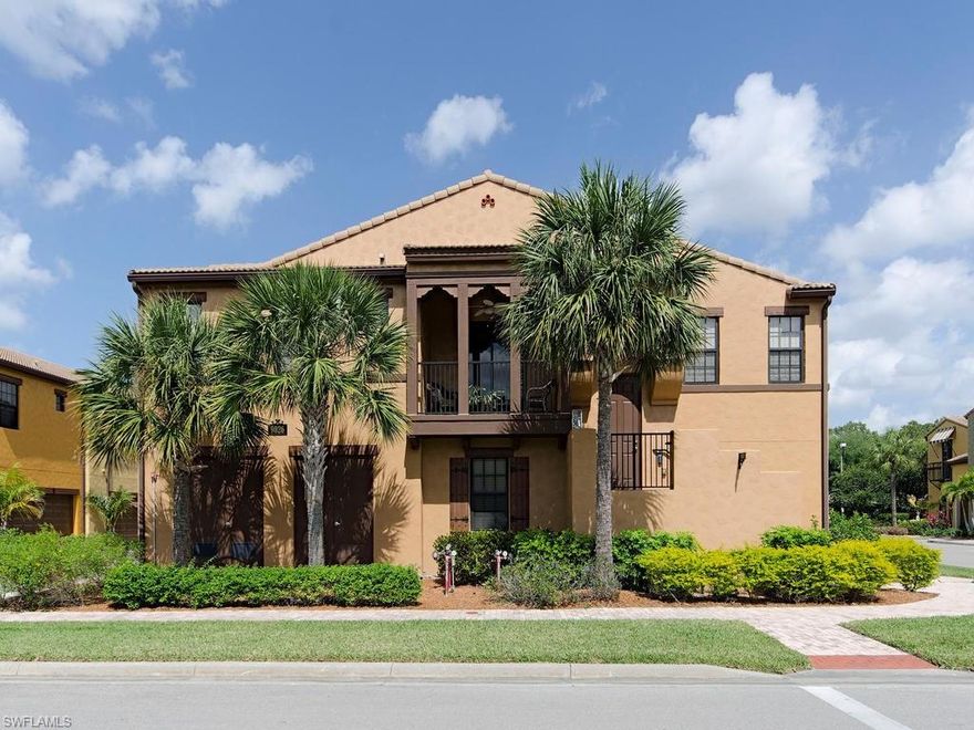 Light and Bright describes this beautiful Santa Clarita townhome in Ole in Lely Resort! This rare 3 bedroom, 2.5 bath home was newly built in 2012 and perfectly located on the end for your ultimate privacy. Tuscan inspired, this home features over 1900 sqft. of quality living with upgraded tile on the diagonal, wood cabinetry, granite count tops, stainless steel appliances, tray ceilings and crown molding throughout. Residents will enjoy the split level bedrooms along with plenty of storage with walk in closets and a 2-car attached garage. Ole' is a Mediterranean-styled neighborhood within Lely Resort & Country Club. The Ole' Village Center features a friendly Pub with TV's, billiard tables and great food! Other amenities include a spectacular resort style pool, toddler pool area, private cabanas and hammocks, state-of-the-art fitness center and aerobics studio, ice cream shop, theater, library, tennis, racquetball and basketball courts. Lely Resort is situated on 3,000 acres and offers 3 championship golf courses, running/walking trails and gorgeous lakes and preserves. Make your appointment today to view this amazing find! AGENTS PLEASE READ CONFIDENTIAL INFO.