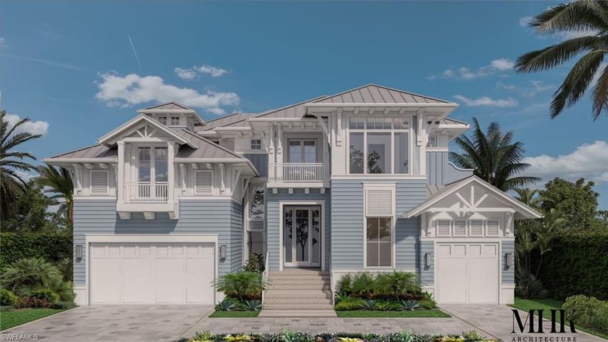 PRE-CONSTRUCTION WATERFRONT DREAM HOME IN ROYAL HARBOR! Rarely available bay front lot with western exposure gives 63 feet of direct water frontage on Naples Bay. This opportunity for a pre-construction home is a boaters dream with direct bridge free access just minutes to the Gulf of Mexico. Floor plan may be found in the supplements and renderings with color options are included with the photos. Property my be purchased for lot value prior to construction at $5,499,000. Royal Harbor is the boating community ideally located just minutes from downtown 5th Avenue South's and 3rd Street South's, fine dining, world-class shopping, entertainment, and white sand beaches.