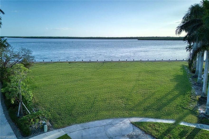 Rare to find incredible tip lot in prestigious Estates Area of Marco Island! Water direct lot with 230 feet on the water in private cul-de-sac with NEW seawall and highly coveted southern exposure! Discover the ideal canvas for your dream home with this exceptional tip waterfront lot in beautiful Marco Island. Offering an impressive 230 feet of water frontage, this spacious property provides ample opportunities for design and development. In the Estates of Marco Island, a serene, upscale neighborhood, this unique lot features direct access to the shimmering waters, making it ideal for boating enthusiasts. Enjoy effortless navigation to the open gulf, allowing for endless days of exploration and adventure. The distinctive shape of the lot enhances your waterfront views and provides extra space for outdoor living and entertainment. With breathtaking vistas and a prime location, you'll be just minutes from the Island's pristine beaches, vibrant dining and shopping options. Don't miss your chance to create a luxurious retreat in one of Florida's sought-after destinations. Survey attached.