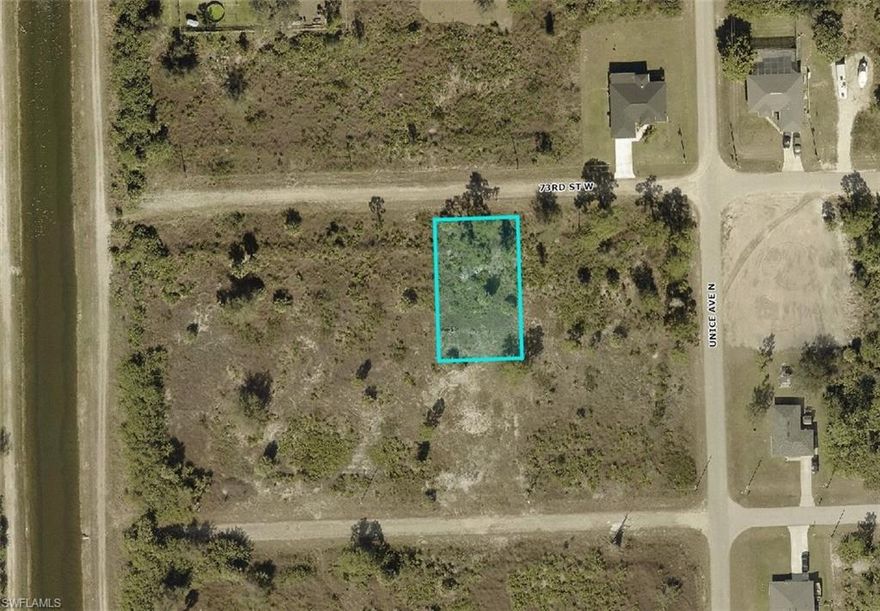 This attractive lot, situated on a quiet DEAD-END ROAD, lies within a booming neighborhood of Lehigh Acres. The area boasts new, stunning homes, and what's more, this lot is competitively priced making it one of the most affordable options around. The seller also has several other lots available if you're interested. Conveniently located near grocery stores and other amenities, it's just a short drive to the major RSW Southwest International Airport, as well as exciting destinations like Fort Myers Beach and the spring training stadiums for the Red Sox and Twins. Nearby attractions include Lehigh Acres Community Park North, Lehigh Acres Trailhead Park, Lee County Manatee Park, and Caloosahatchee Regional Park, offering a variety of outdoor activities. And let's not forget the numerous beaches to the west! Living in Southwest Florida truly offers a slice of paradise. Secure your piece of Sunshine State bliss today while prices are still within reach.
