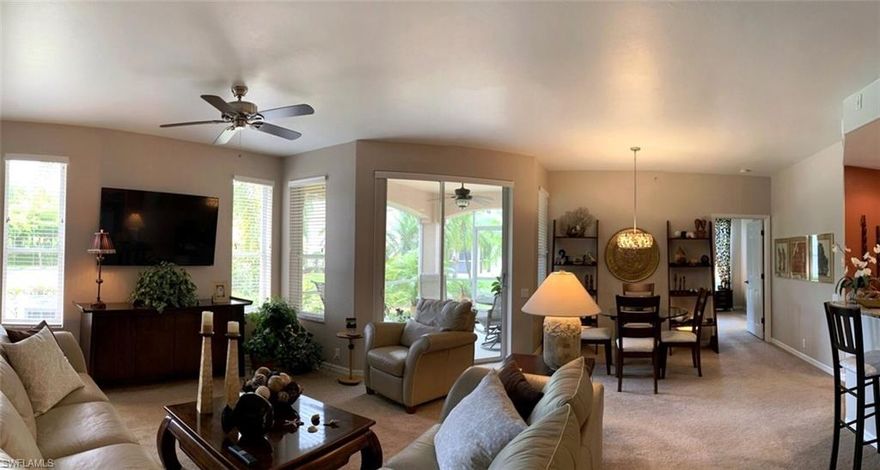 Beautiful 3 bed/2 bath first floor end unit "Amelia" located in Lexington's Lake Village. Lovely condo features a 2016 3 ton Bryant A/C with 2019 UV light, 2016 interior painted, and a 2016 Hot water heater. Kitchen features 2016 Whirlpool Stainless Steel appliances, granite counters and back splash, new hardware, SS sink, disposal and an eat in kitchen area. Laundry room has 2016 LG washer, dryer and extra cabinets. Master and Guest baths have 2016 granite counters, under-mount sinks, new hardware, comfort height toilets, new mirrors, decorative lights and a built in dressing table w granite top in the master bath. Condo also features 2016 Hunter Douglas blinds, Vertiglides on sliding doors, new ceiling fans throughout and so much more! Selling partially furnished!