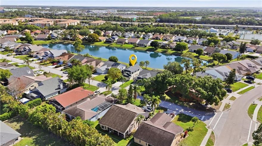 Ideally located in the highly desirable Three Oaks corridor of South Fort Myers, this beautifully refreshed 4- bedroom, 2.5-bath single-family home with a 2-car garage offers peaceful water views and move-in-ready comfort in one of the area’s most convenient locations. Zone X No Flood Zone! 
Inside, buyers will appreciate brand-new flooring, on the stairs and all upstairs, and fresh paint throughout, creating a clean, modern canvas ready to personalize. The functional layout provides generous living space, ideal for both everyday living and entertaining, while large windows frame tranquil lake views that bring natural light into the home.
Enjoy indoor-outdoor Southwest Florida living with a backyard setting perfectly positioned to relax alongside the water or create your own custom outdoor retreat.
Located within the established Islands at Three Oaks community, residents benefit from low HOA fees and access to neighborhood amenities including a community pool and tennis courts. This home is just minutes from: Southwest Florida International Airport, Florida Gulf Coast University, Gulf Coast Town Center and Miromar Outlets to name a few. Whether you’re searching for a primary residence, seasonal home, or investment opportunity, this property offers exceptional value, location, and lifestyle potential in the heart of South Fort Myers.