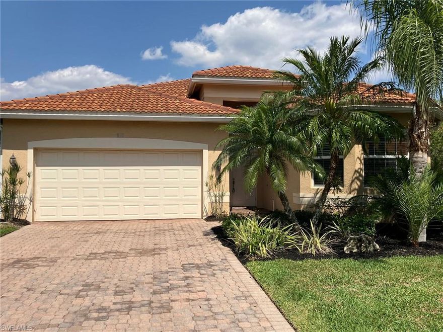 Location! Location! Location! 
Come and experience the Florida Lifestyle in this bright and spacious home with a great lake view. This charming one-story home features 3 Bedrooms and 2.5 bathrooms, offering tile floors throughout the living areas and high ceilings. The split floor plan gives you a lot of elbow room for the whole Family or when you have guests over.
The large open kitchen with a lot of 42 inch cabinets and  completely new SS Appliances is just perfect for the chef in your family. 
The Kitchen also has a separate access to the Lanai for enjoying fun with a large grill. The dining area and great room are perfect for relaxing or hosting parties, providing easy access to the lanai with a gorgeous Lake view. The Backyard offers plenty of room for a pool.
The master suite is located at the back of the home and features his and her walk-in closets, as well as a large bathroom with separate sinks, a walk-in glass shower, and a deep soaking tub.
The two guest bedrooms are in the front of the home and share a bathroom. There is also a powder room available for guests. This home comes with a new GE-SS Refrigerator, a new Convection Oven, a new microwave, a new dishwasher, a new dryer, a new Water heater, and a new Garage Door Motor. The seller will give the Buyer a $ 2,000 carpet allowance at closing. 
Location: Botanica Lakes is a gated community with exceptional amenities and low HOA fees, which include cable, internet, lawn maintenance, and more. Residents enjoy access to a lot of amenities, including a Clubhouse, Community pool & spa, Exercise room, Sauna, Joga room, Game room, Basketball, Tennis, and 
Pickleball courts. The Community is within walking distance of Teeline Elementary. Also, just minutes to Shopping, Restaurants, I-75, RSW Airport, FGCU, Gulf Coast Town Center, and the Beaches of SW Florida. Enjoy the Florida lifestyle at its finest. Call today for your private showing