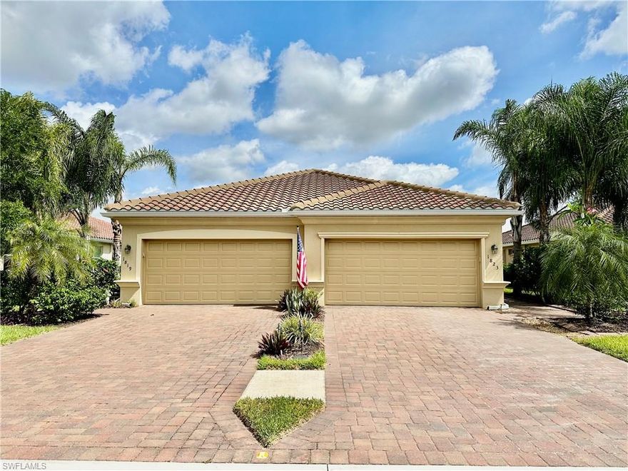 UNFURNISHED STUNNING VILLA 3 BEDROOMS 2 BATH 2 CAR GARAGE AT ORANGE BLOSSOM RANCH GATED BEAUTIFUL COMMUNITY WITH THE BEST AMENITIES. Welcome to your future home with a total living area of 1,389 sq. ft., the open floor plan provides a comfortable and inviting atmosphere for relaxing and entertaining. The home is equipped with features that showcase a modern and clean design, including tile flooring in the main living areas and bathrooms, and a kitchen with stainless steel appliances and abundant counter space. The split-bedroom floor plan ensures privacy for the master suite, which includes a master bath with dual sinks and a walk-in shower. Orange Blossom Ranch, one of Northeast Naples' most sought-after gated communities. Living in Orange Blossom Ranch means access to top-tier amenities 2 resort-style pools Tennis, volleyball beach style, Modern fitness center, Spacious clubhouse with social and community events Scenic walking and biking trails Beautiful lake access for fishing, kayaking, and outdoor fun Conveniently near Big Corkscrew Island Regional Park, featuring the county’s largest playground and extensive recreational facilities. Nestled in Northeast Naples, you're just a short drive from everything you need! Close drive to the white powdery sand beaches of the Gulf of Mexico Popular shopping and dining destinations all around Mercato for dining, entertainment. This is more than just a home— it's a lifestyle. With its private outdoor oasis, spacious interior, and unmatched community amenities, this home is perfect for those seeking comfort, space, and connection to both nature and community life.
