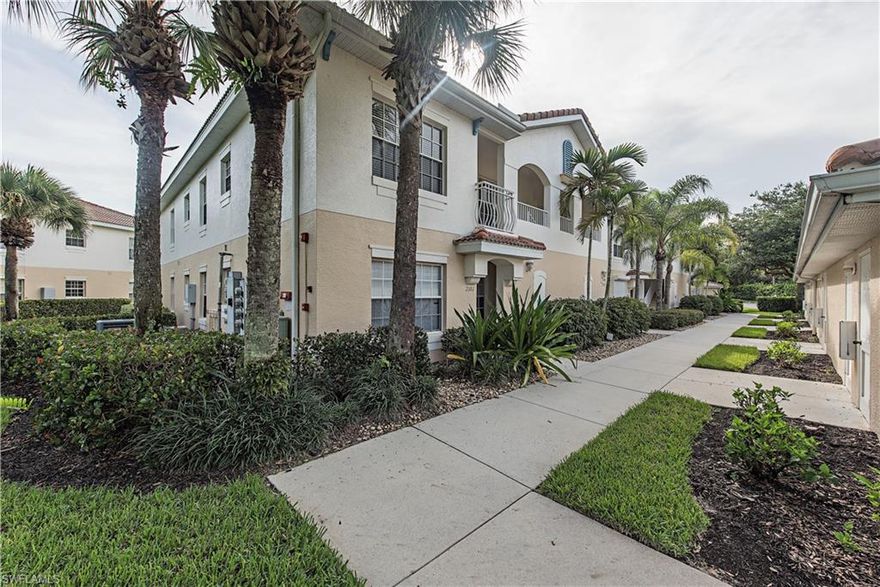 C.13797 -This is a wonderful opportunity to own in Bridgewater Bay in North Naples. This ground floor, end unit condo has three bedroooms, two baths, a large eat-in kitchen, a spacious living room/dining room and a great screened lanai that overlooks a large lake.  Offered Turnkey Furnished, you'll be able to start enjoying Naples immediately - just bring your clothes and toothbrush.  Bridgewater Bay is a beautiful gated community with amazing amenities, including a large swimming pool and a covered lap pool and a wonderful clubhouse that has a fitness center and a billiards room.  You can enjoy bocce, tennis and basketball. There's even a fenced area for your boat or recreational vehicle.  Bridgewater Bay has an ideal location that's close to the Mercato Shopping and Entertainment Center, in addition to a short drive to the Gulf Beaches, the Waterside Shops, Fifth Avenue, Third Street and quick access to I-75.