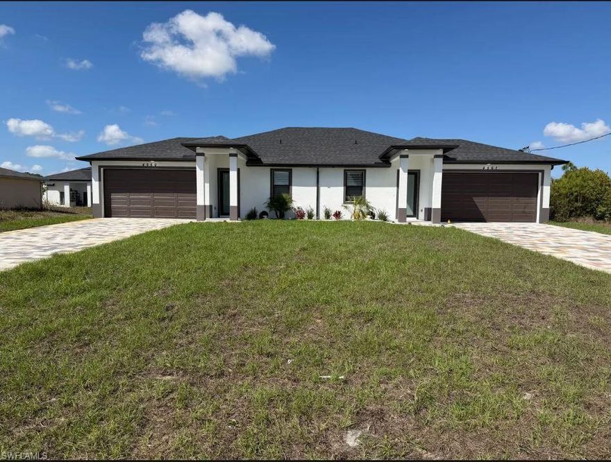 This brand-new duplex is a perfect mix of style, space, and income potential, offering a bright and open layout that feels both modern and inviting.

The kitchen is clean and modern with white Shaker cabinetry, 42” upper cabinets with crown molding, and granite countertops. Each unit comes fully equipped with its own washer and dryer, along with high-impact windows and doors for added comfort and peace of mind.

Additional features include a 2-car garage, spacious driveways, and sleek bathrooms finished with frameless glass shower enclosures. With approximately 3,568 SF, the property is filled with natural light and includes both front and back porches—perfect for relaxing or entertaining.

Live in one unit and rent the other, or lease both for strong income potential. Whether you’re an investor or looking for a flexible living setup, this property checks all the boxes.