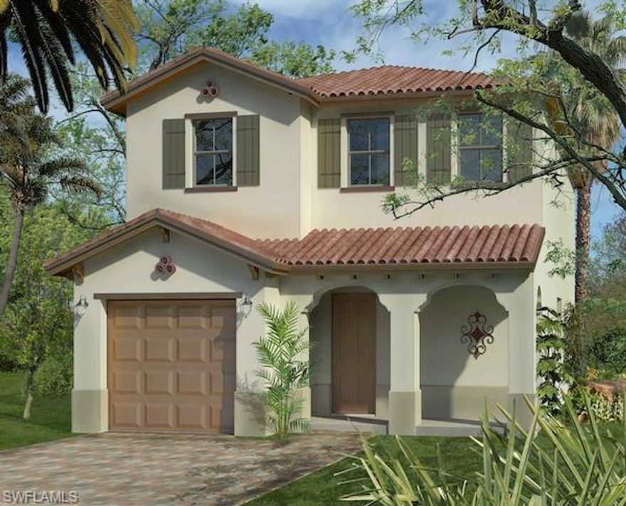 BEAUTIFUL SPACIOUS BALBOA MEDITERRANEAN STYLE HOME IN BEAUTIFUL FRONTERRA NEIGHBORHOOD.  OPEN FLOOR PLAN WITH HIGH VOLUME CEILINGS. GREAT KITCHEN AREA WITH LOTS OF COUNTER SPACE ALL IN GRANITE - KITCHEN INCLUDES ALL STAINLESS STEEL APPLIANCES,- WOOD CABINETS - WASHER AND DRYER INCLUDED TOO. SPRINKLER SYSTEM, BRICK PAVER DRIVEWAY,  THIS BALBOA HOME IS READY FOR A QUICK MOVE .GATED AND PRIVATE, WITH RESORT STYLE POOL SUN DECK AND CABANAS. JUST 10 MIN. FROM DOWNTOWN NAPLES,  FRONTERRA OFFERS NAPLES LIVING BUT NOT AT NAPLES PRICES.