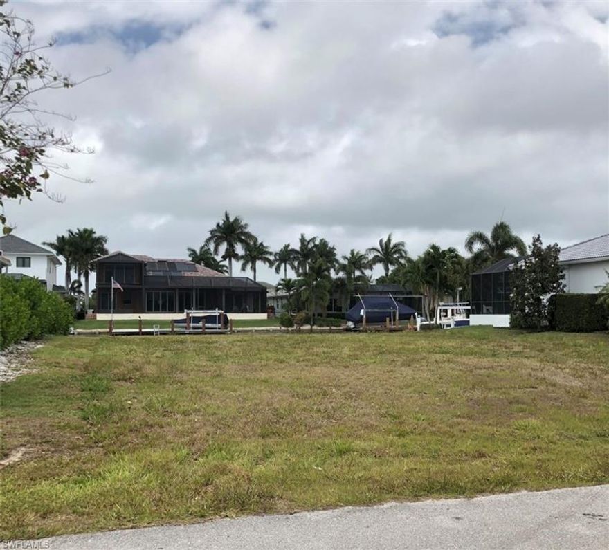 Great location, near Winterberry Park, Church and new Publix, with indirect access to Caxambas Pass. Build your dream home in Marco Island on this lot.