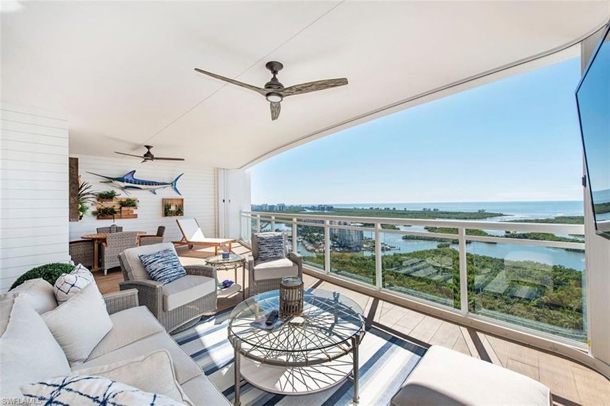 Come fall in love with the views and lifestyle of this spectacular Penthouse Unit at the coastal elegant community of Kalea Bay. Each extravagant and flawless detail of this fully furnished, three Bedroom plus Den, three & 1/2 Bath unit invites you to immediately relax and feel at home.  All appliances are of the finest quality including, Subzero, Wolf, Bosch and Electrolux. Impeccable interior design includes Legno Bastone Wood Flooring, Porcelain Tile, Custom Ceiling Treatments and Built-Ins. The custom finished lanai,  perfect for lounging or entertaining will soon be your favorite spot surrounded by stunning views of the Gulf of Mexico.  Rooftop amenities are conveniently at your disposal just steps away including Rooftop Pool, Open Air Fitness Center,  Community Room & Grills.  The Club at Kalea Bay encompasses 88,000 square feet of dazzling amenities including two Restaurants, Fitness Center & Studio, Three Pool areas, Tennis, Guest Cottages and Dog Park.  Yes, Kalea Bay is pet friendly!  Do not miss this!