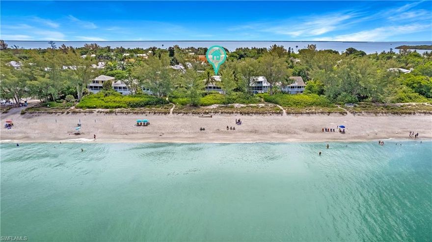 Situated in the sought-after Sunset Captiva community offering docks w/direct access, deeded beach access, sparkling pool and tennis/pickle ball courts.  This completely remodeled, direct Gulf-Front beach house has expansive views of the Gulf of Mexico. Beautiful 2 bedroom, 2.5 bath with den home offers exquisite appointments throughout. Open floor plan, tongue & groove ceilings, bead board, gourmet kitchen, great room w/fireplace, water filtration system, Hunter Douglas window treatments, Audio system, hurricane windows/doors and plank tile floors. Large primary suite w/private sundeck, custom closets w/built-in safe, walk-in shower and built-in custom cabinets. Surrounded by lush, tropical landscaping, shell and paver walk-ways and an outdoor patio surrounded by beautiful landscape lighting. 2 air-conditioned/dehumidified exterior storage rooms. Enjoy those gorgeous Captiva Sunsets and just a short stroll to fantastic dining and shopping in Captiva’s “Village”.