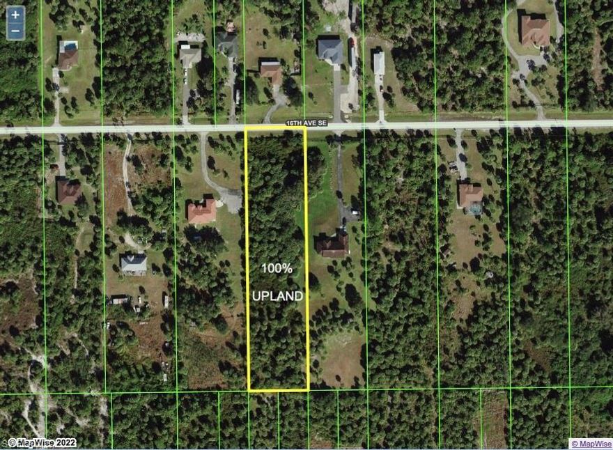 100% UPLAND vacant residential, 2.27 acre lot located in Golden Gate Estates.  Lot is situated on a private, dead end street near the intersection of 16th Ave SE and Everglades Blvd S.  Build you custom home just the way you want it!  Lot dimensions are 150 ft frontage x 660 feet sides.  Local zoning allows for 2 horses per acre.  Prepared Wetland Determination will be provided upon request identifying 0.0 acres of wetland habitat, NO State (FDEP/WMD) permits or approvals required, NO Federal (USACE/EPA) permits or approvals required, NO listed species identified, etc.  Realtors, please refer to Realtor Only Remarks.