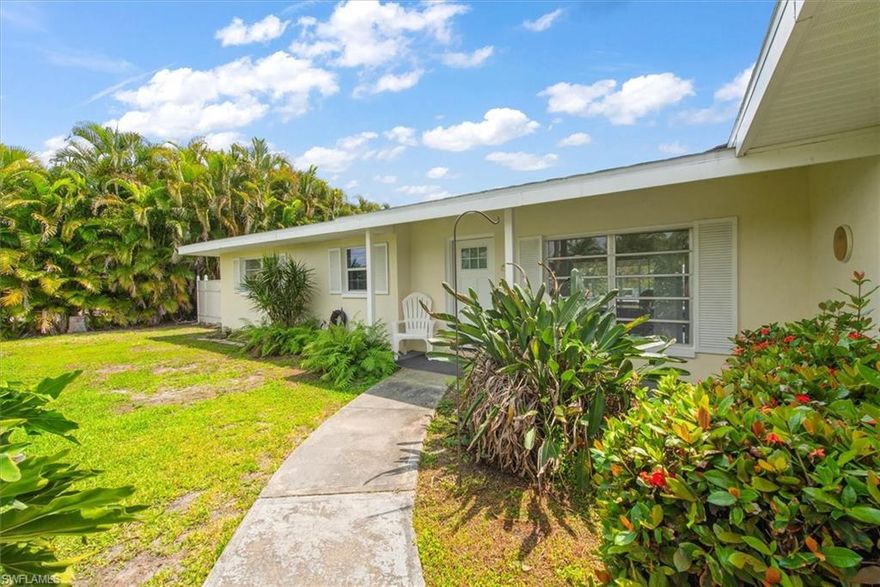 Check out This beautifully updated adorable Florida cottage on a deep canal with quick access to the Gulf.
This 2-bedroom, 2-bath home delivers the Florida boating lifestyle with a new 100-foot composite dock and seawall, and pylons already in place for a future boat lift—just bring your boat.

Inside, enjoy a bright open-concept layout with a tastefully updated kitchen featuring brand-new cabinetry and seamless flow into the living space. The tile work throughout is incredible.  Spacious bedrooms offer comfort for everyday living or guests.

Outside, the opportunity continues—cute lanai with room surrounding to add a pool , or simply create your own private waterfront oasis as you choose.  The garage was previously used as a bedroom and could easily be converted again, with additional potential to add a garage or carport (per county approval).

Home is Located in Yacht Club Colony, offering a private boat ramp, community park, and a laid-back coastal lifestyle just minutes to I-75 and downtown Fort Myers.  

Waterfront value, flexibility, and lifestyle—all in one.