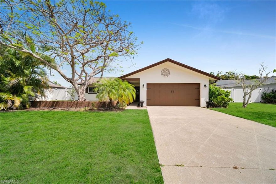 Welcome to your dream home! This 3 bed 2 bath pool home offers the perfect blend of charm, comfort, and convenience. Centrally located, it’s just minutes from parks, pickleball courts, and your favorite local restaurants—an ideal setting for both relaxation and recreation. Cape Coral, Downtown Fort Myers and Bell Tower Shops are all just a short drive away, this location just does not get any better. 
Step inside to discover a thoughtfully designed layout with stylish finishes that make every room feel inviting. The heart of the home extends outdoors, where a private, fenced-in backyard awaits. Picture yourself lounging by the sparkling saltwater pool, soaking up the Florida sunshine, or hosting unforgettable gatherings with friends and family.
Recent upgrades ensure peace of mind for years to come, including a brand-new roof (2023), new water heater, updated AC ductwork with new returns and supplies, and a newly installed garage door motor and camera. This home is truly move-in ready!
Don’t miss the chance to make this gem yours—schedule a showing today and start living the lifestyle you’ve been dreaming of!