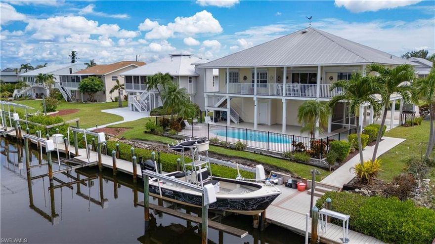 Welcome to A Waterfront Paradise!

Discover the ultimate Southwest Florida lifestyle in this beautiful waterfront home perfectly situated on a deep-water canal with direct Gulf access. With two private boat lifts and a community boat ramp, this property is a boater’s dream—just minutes away from world-class destinations including Boca Grande, Cayo Costa, and North Captiva.

Enjoy resort-style living with your own heated pool overlooking the water, ideal for relaxing after a day on the water or entertaining family and friends.  The home is built for both beauty and durability, featuring Hardie board siding and motorized roll-down hurricane shutters for peace of mind and low-maintenance living.  The home sits in a welcoming neighborhood with a low HOA of only $600/year, offering incredible value and no rental restrictions.

Whether you’re an avid fisherman, island-hopper, or simply looking for a peaceful waterfront retreat, 16295 Boyce Drive delivers the perfect balance of comfort, convenience, and coastal living.