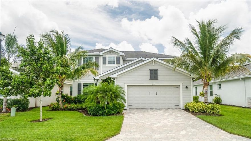 This sought after Amalfi floorplan is a perfectly designed 2-story home that features 4 bedrooms, 3 full bathrooms, breakfast nook, formal dining room, and a kitchen area adorned with white shaker style cabinetry and stainless steel appliances that opens into a large living room and the private covered lanai. Not to mention, a large second floor bonus room offers additional space.  Castalina boasts community amenities that include a swimming pool and cabana, fitness center, two outdoor grills, and a playground. Upgrades post construction include: All walls on the first floor and all bedrooms have been repainted within a year, Fully integrated Smart House - Open/close Main Entrance and Garage doors from anywhere, Smart control via phone app for thermostat, TV's and Lights, Security System installed for all the doors/windows in Feb 2019, Installed Rain Gutters and downspouts from a Professional company in June 2020, Added indoor and 4 outdoor Cameras in Nov 2020, Whole House has water treatment and reverse osmosis systems for drinking water, Insulated Garage Door in May 2019.