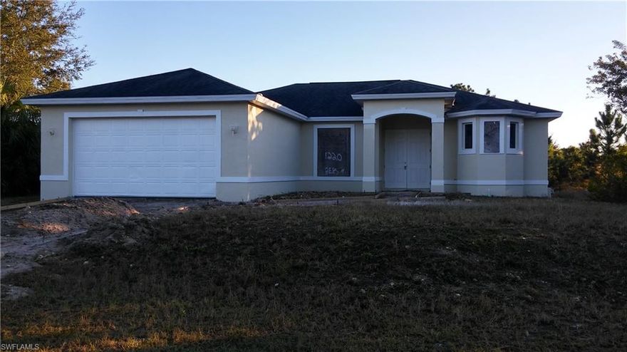 Never lived-in new construction to be completed by March 15, 2017. 4 bed, 3 bath pool home. All tile, self closing cabinets in kitchen and bath. Granite counter tops, new A/C and well equipment. All new stainless steel kitchen appliances will be included. Nice open floor plan!