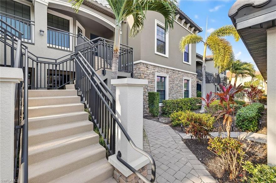 Easy, comfortable and affordable luxury in the prestigious gated community of Esplanade in Naples. Welcome to 9419 Benvenuto Ct, #202! This two-bedroom, two-bath condominium with den has the look and feel of a new home and is centrally located, so near to beaches, restaurants, shopping, the arts and beautiful Old Naples. Enjoy resort-style living (community center with tropical pools, dining, gym and many other amenities) within easy distance of your residence. Esplanade features 18 holes of world-class golf, premier sports courts facilities (tennis and pickleball), a fully equipped fitness center and an active social calendar. Once you're here, you won't want to leave! Offered at a price per square foot that is well below comparable properties, you cannot afford to say no to this beautiful home. Start living the life you always imagined in a home and a community you will love.