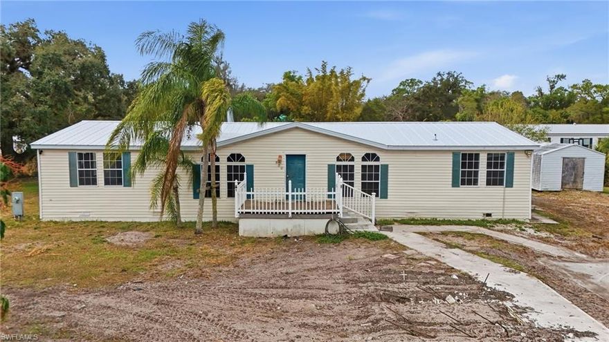 INVESTOR SPECIAL / CASH ONLY. This 3-bedroom, 2-bath manufactured home sits on over half an acre in a desirable LaBelle location near the Caloosahatchee River and Bob Mason Park. The property features a new roof and offers a spacious lot with plenty of room to customize, expand, or simply enjoy the outdoor space.

The home is in need of TLC and is priced accordingly, making it a great opportunity for investors, renovators, or buyers looking to add value through remodeling. With the right updates, this property has strong potential to become a comfortable primary residence, seasonal retreat, or rental investment.

Conveniently located close to parks, river access, and local amenities while still offering privacy and space. Cash buyers only. Bring your vision and unlock the potential this property has to offer.