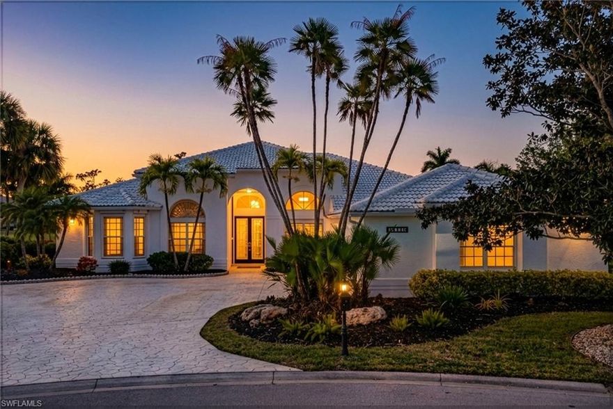 If you live within the community, then you know, this is a rare opportunity in Olde Hickory Golf & Country Club. The pinnacle point of Hickory Fairway Court. Offering incredible lake and golf course views overlooking the winding 18th fairway. Absolutely one of the very most desirable addresses in the community.  You and yours will forever enjoy the sweeping vistas from the home to the lake, to the course.
Situated on nearly a half-acre, this pie-shaped cul-de-sac lot provides lush privacy and generous outdoor space. The well designed floor plan features 3 bedrooms, 3 bathrooms, and a massive 3 car garage. A prime opportunity for renovation and your own customization, allowing a buyer to create their utmost ideal home. Olde Hickory Golf and country club is revered in Southwest Florida as the in premier best of times, low density (561) golf, tennis, pickleball and fitness.