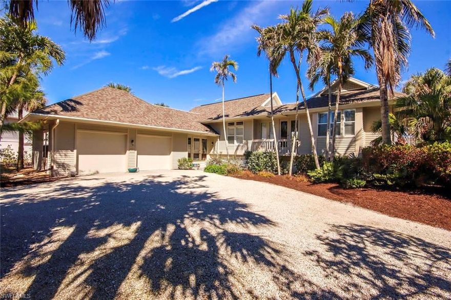 Listed below two recent appraisals. Located off West Gulf Dr in much desired, near beach, small and natural community of Gopher Walk. This gorgeous pool home was designed by Roy Fenton and offers a split floor plan with open Chefs kitchen, family room, dining room and breakfast bar. Slightly elevated by 7 1/2 ft. to the main living area which is all on one level.  Sliders across every room allows you to totally open the house to inside-outside living. It also offers you gorgeous views from every room to the large porches, decks, pool, spa and beyond to the nature preserve where birds and nature abound. The property is set back on the lot, so you have total privacy and the feeling you are the only home there. With the split floor plan you have two primary suites, ideal for in-laws or adult family private quarters. There's also a 3rd bedroom with Juliet balcony and shared bath, that can also be accessed from the pool/porch area. The primary bedroom is very spacious and has a totally redone bath with soaking tub, shower and double sinks.  The den/office also offers a large Juliet balcony and a full bath. The main living area offers high ceilings, Cortec Plus Red River Hickory vinyl flooring that is stunning and runs through all the main living areas. Beautiful Quarzite counters in the kitchen. Large dining room that offers sliders on one wall and another large section of glass to bring the outside in, There's also a separate laundry room with soaking sink. The outside decks and porch are Trex, and the covered porch area is ideal for outside living and entertaining. Updates include four completely renovated bathrooms, new cabinets and new baseboard and trim. This home has been painted inside and out.  There's also a large deck area around the pool for additional seating. Oversized two car garage offers lots of room for additional storage space. The community amenities include a large pool, tennis, pickle ball, half-court basketball, covered seating area and restrooms. Beach access is just across West Gulf. You really have to see this gem of a home to understand what a special place it is.  It's truly one of a kind.