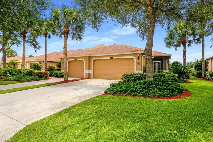 RARE FIND, END UNIT WITH A 2 CAR GARAGE, that backs up to Arrow Head (2nd Fairway) golf course for a world class view. This home boasts of  upgrades to include, neutral paint job, window treatments,  & updated water tank and HVAC.   For those of you who are golfers, Heritage Greens is a golf community on a public course designed by Gordon Lewis. So you get to golf without the high community golf assessments & memberships, you pay as you golf. Finally, this community has 2 pools, and a hot tub, tennis courts, a play ground, a bar grill, and a pro shop. FHA, USDA, VA OK.