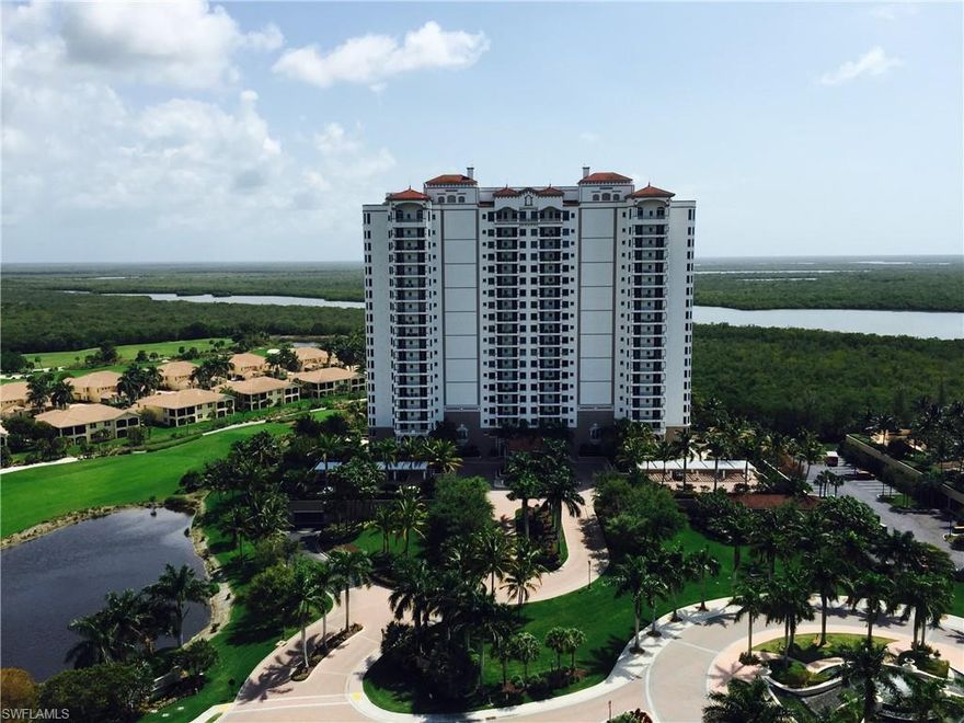 WOW! ENJOY STUNNING VIEWS OF MCILVANE BAY, THE RESORT STYLE POOL AND SPA, AND THE LUSH GOLF COURSE ALL FROM THIS SPACIOUS RESIDENCE. BEAUTIFUL FURNISHINGS AND LUXURIOUS APPOINTMENTS ARE FOUND THROUGHOUT THIS MASTERPIECE. PROFESSIONALLY DECORATED CONDOMINIUM THAT SHOWS LIKE A MODEL, AND IS OFFERED FULLY FURNISHED. ENJOY A CULINARY KITCHEN WITH GRANITE COUNTERS AND DESIGNER CABINETRY. THE LUXURIOUS SPACIOUS OWNERS RETREAT IS OF HOTEL QUALITY IN DESIGN AND FEEL. TWO EN SUITES ARE LOCATED ON THE OTHER END OF THE RESIDENCE EACH EQUALLY LUXURIOUS. AVERSANA AT HAMMOCK BAY OFFERS RESORT-STYLE AMENITIES INCLUDING FITNESS CENTER, THEATER, GUEST SUITES, OLYMPIC SIZED POOL AND SPA, UNDER BUILDING PARKING AND MORE. HAMMOCK BAY IS LOCATED MINUTES TO THE MARCO ISLAND BEACH, AND CLOSE TO HISTORIC 5TH AVENUE IN DOWNTOWN NAPLES. PARADISE INDEED!