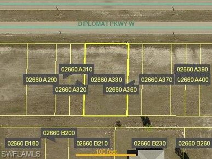 Prime commercial opportunity in a rapidly growing area of Cape Coral! This quarter-acre lot is ideally located just off Diplomat Pkwy W, offering excellent accessibility and strong potential for future development. The property is already cleared and ready to build, saving you time and upfront costs as you bring your vision to life.
Whether you're looking to invest or develop, this site presents a fantastic chance to secure land in one of the area’s fastest-growing corridors. With continued expansion and increasing demand nearby, this is the perfect place to build for the future. NO FLOOD ZONE (X)
Don’t miss out on this ready-to-go parcel in a high-growth location!
