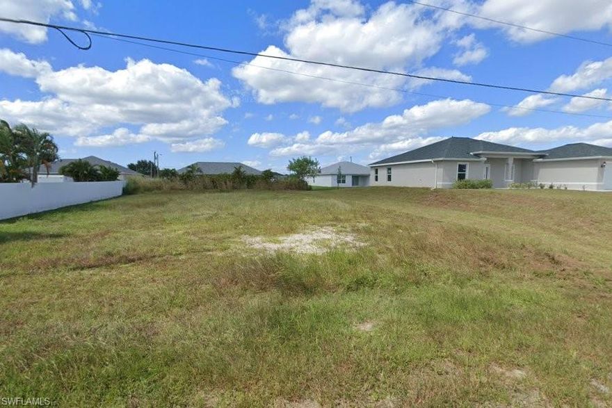 Beautiful vacant residential lot located in NW Cape Coral. Build your dream home on this .23-acre parcel surrounded by beautiful homes. No time limit to build.