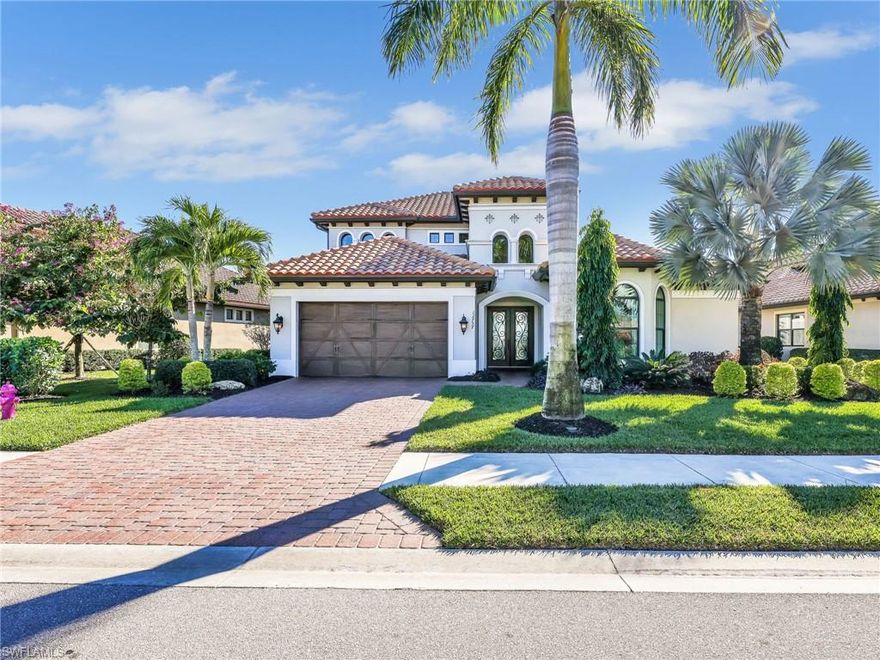 Welcome to this beautifully appointed (TURNKEY FURNISHED) estate home in the prestigious Twin Eagles community of Naples. Set on a serene lakefront homesite, this residence offers the perfect blend of luxury, comfort, and indoor-outdoor Florida living.  (FULL GOLF MEMBERSHIP AVAILABLE IMMEDIATELY. Golf is deeded to the home. This golf membership transfers with this property and allows immediate access to the two championship golf courses.)

The thoughtfully designed floor plan features three bedrooms, three full bathrooms, two half bathrooms, a den, a three car garage and a versatile recreation room, ideal for entertaining, a media space, or additional living flexibility. The three car garage is ideal for parking and storage. The open great room design is enhanced by soaring tray ceilings, abundant natural light, and elegant finishes throughout. The impact windows and doors are an added bonus to the beautiful home. 

The chef’s kitchen is the heart of the home with premium appliances, generous counter space, and a large island ideal for gathering. It opens effortlessly to the living and dining areas, creating a welcoming atmosphere for both everyday living and special occasions.

Enjoy true Florida living on the expansive screened lanai with a resort-style pool and spa, and sun shelf, all overlooking peaceful lake views. The custom outdoor kitchen features stacked stone and a hand-built wood exhaust hood. It includes a gas stove, gas burner, fridge, sink, and storage. The beautiful travertine tile stays cool underfoot in the Florida sun. The storm smart shutter provides protection and shade when wanted.

Located within Twin Eagles, one of Naples’ most sought-after gated communities, residents enjoy access to world-class amenities including championship golf, an elegant clubhouse, resort-style pool, fitness center, tennis, pickleball, bocce, and miles of scenic nature preserves.

Conveniently located near shopping, dining, beaches, and downtown Naples, 12757 Dundee Lane offers an exceptional lifestyle in one of Naples’ most desirable communities.