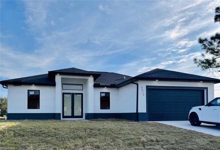 Modern new construction single-family home built in 2025, located in a growing area of Lehigh Acres. This well-designed residence features high double-height ceilings, porcelain flooring throughout, and a contemporary open layout filled with natural light. The kitchen is equipped with stainless steel appliances and ample cabinet space, seamlessly connecting to the main living area for a clean and functional design. In addition to the comfortable bedrooms, the home offers a versatile DEN that can easily be converted into a fourth bedroom, office, or flex space.

The property is currently leased through January 10, 2027, at $2,100 per month, providing immediate and stable rental income. Spacious backyard with room for outdoor enjoyment or future customization. Conveniently located near schools, shopping, dining, and major roadways. Ideal opportunity for investors seeking long-term cash flow in a rapidly developing community.