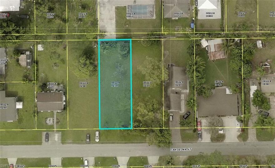 Residential lot about 10-15 minute drive away from Gulf Beaches in Bonita Springs. There is an adjacent property (10111 Carolina st) being sold for the same price and both can be either together two build on a double lot or build two individual homes or can be purchased individually. Both have city water. Not alot of available lots at this price west of I-75 and so close to Barefoot Beach and the rest of our award winning beaches.