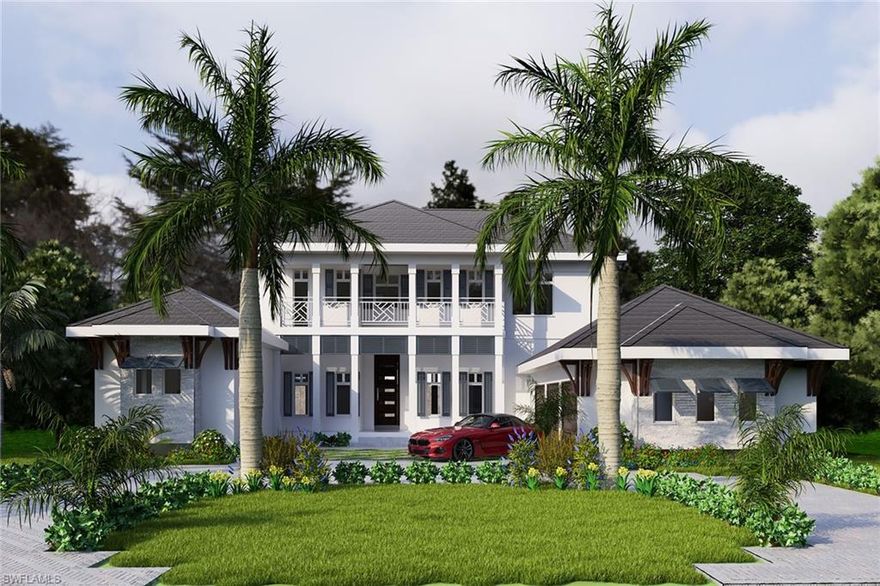 Beautiful lake views await you from this stunning new construction home, situated on a rarely available lakefront lot, in the desirable Park Shore neighborhood. This two-story residence built by Lexa Homes excites with its expansive layout and incredible details. This exquisite home offers 5 en-suite bedrooms, elevator, dedicated wine room, 3-car garage, outdoor kitchen, pool and spa. French oak wide plank flooring will warmly greet you as you make your way into the large great room which opens to the second floor above. Adjacent to the great room you will find an inviting open concept kitchen with island seating, quartz countertops, Dura Supremacy cabinetry and a gas range. The impressive master suite features a sitting area, private covered lanai, wet bar and 2 large walk-in closets. The luxurious master bathroom offers dual vanities, 2 water closets, a free-standing tub, large walk-in shower and an aromatic cedar dry sauna. Upstairs you will find 3 en-suite bedrooms, a sitting area and laundry room. Located within a short distance to Park Shore’s private beach access and beach path & Venetian Village shops.