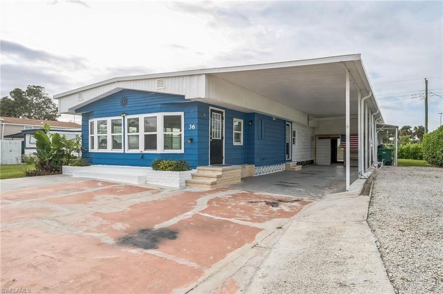 Welcome to this incredible, affordable gem: your new charming mobile home located at 36 Sonderhen Dr in Naples, FL. This well-maintained & almost fully renovated residence has a spacious layout with ample natural light, providing a warm and inviting atmosphere paired with a perfectly tranquil .17-acre lot that you own with the purchase. The home features modern amenities including stainless steel built-in appliances & is situated in a serene community with NO HOA & NO AGE RESTRICTIONS! purchase for the family who can fix the master bedroom, or for the handyman who wants to move in at a discount & finish the work. 

It's an incredible opportunity to get a property with LOTS of equity for relaxation & instant return on investment with a little sweat equity to take it all the way there. Enjoy the convenience of nearby shopping, dining, and entertainment options.