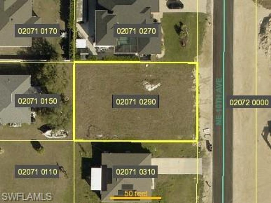 DISCOUNTED BEAUTIFUL LOT CONNECTED TO ALL CITY UTILITIES!!!  Discover this spacious vacant lot located in the rapidly developing northeast corridor of Cape Coral. The property offers ample space for a single-family residence. Just minutes from shopping, dining, schools, and parks, it’s the perfect canvas for your Florida dream home. Whether you're a builder, investor, or future homeowner, this parcel is a smart buy in an up-and-coming area.