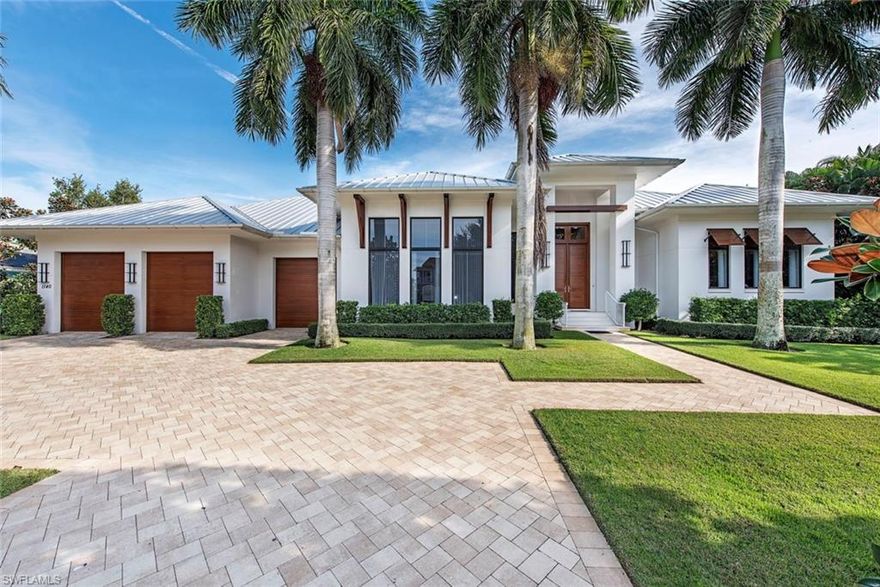 H.15290 - Masterly built and beautifully maintained this exquisite residence offers a well-designed, spacious floor plan and a coveted location close to the Gulf beaches.  With casual elegance and timeless style this home delivers many fine features including wide-plank wood flooring, 15+ ft ceilings with intricate detail, linear diffusers, custom lighting, exquisite mill work and much more.  The gourmet kitchen with open concept design delivers the top of the line appliances, grand center island, custom cabinetry and a large separate butler's pantry.  A luxurious and private master suite boasts a morning bar, large master bath and expansive walk in closet with center packing station. The large windows and doors provide great lighting and integrate perfectly the inside area to the private salt water pool, outside lanais and terraces.  With 5 bedrooms and 5 1/2 baths, this home is perfect for accommodating and entertaining family and friends.