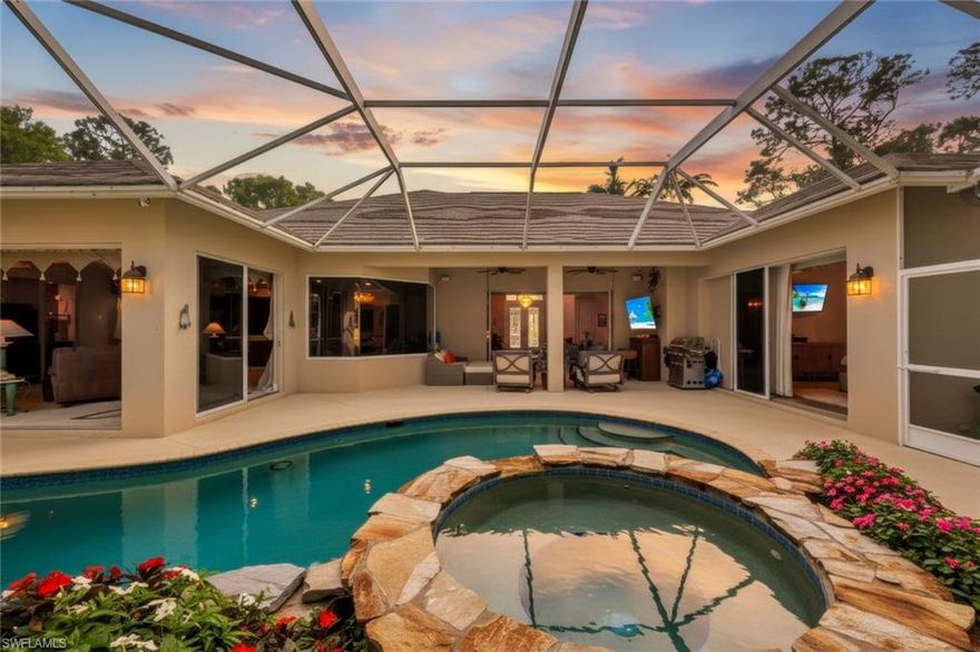 Discover the Naples lifestyle you’ve been searching for — 3,547 SF of single-story living on a private 2.5-acre wooded estate with ZERO HOA restrictions, just 10 minutes to I-75 and 15/20 minutes to sandy Gulf beaches. This 5-bedroom, 3.5-bath Collier Woods home delivers the perfect blend of rural tranquility and urban convenience in Southwest Florida’s most sought-after no-HOA community.
BRAND NEW 2025 HURRICANE-RATED ROOF — A $25K+ value providing immediate insurability and peace of mind in today’s insurance-conscious market.
PRIME WESTERN LOCATION puts everything within reach: Just minutes from Shops, restaurants and entertainment. To I-75 in 8-12 min, Clam Pass or Vanderbilt Beach in 18-25 min, Downtown Naples & 5th Ave in 20-30 min, Mercato in 18-25 min, Coastland Center in 15-22 min, and RSW Airport in 35-45 min. Easy cross-state access via Alligator Alley to Fort Lauderdale (1:45) or Miami (2:00).
NO HOA MEANS TRUE FREEDOM  — Build your guest house, stable your horses (zoning permits up to 5 on 2.5 acres with 22-mile Belle Meade Horse Trail access), park your RV and boat, create your workshop — all without permission or monthly fees.
DESIGNED FOR MODERN LIVING  — Open floor plan featuring tray ceilings, crown molding throughout, solid wood cabinets, solid surface countertops, and stainless appliances. Private in-law suite perfect for multi-generational families. Split-bedroom layout with spacious 3-car garage.
RESORT-STYLE OUTDOOR LIVING  — Massive 2,500+ SF screened lanai overlooking sparkling pool and spa, keystone concrete deck surrounded by lush landscaping on your private 2.5 acres. Automatic gated entry and mature trees create your personal sanctuary. Flood Zone X, all uplands can build a guest house up to 40% of the size of the main house and structure.
STORAGE SHED’S — 3 Storage Shed’s 
MAJOR UPDATES  — New 2025 roof, 2017 HVAC, 2019 gated entry, impact-resistant doors/windows. Private well & septic. Flood Zone X — no mandatory flood insurance.
TOP-RATED SCHOOLS  — Vineyards Elementary (Top 10% in Florida, 82% math proficiency), Oakridge Middle (21 consecutive “A” ratings), Gulf Coast High School.
AREA GROWTH DRIVING VALUE  — $200M+ Vanderbilt Beach Rd Extension (completed 2025), I-75 interchange improvements, new NCH & HSS orthopedic facility, and commercial development along Collier Blvd. Minutes to Corkscrew Swamp Sanctuary, CREW Trails, and Picayune Strand’s 74,000-acre state forest with premier equestrian trails.
This is the rare combination today’s buyers demand — substantial acreage, no HOA, equestrian-friendly zoning, top schools, and 20-minute access to Naples beaches, dining, and healthcare.