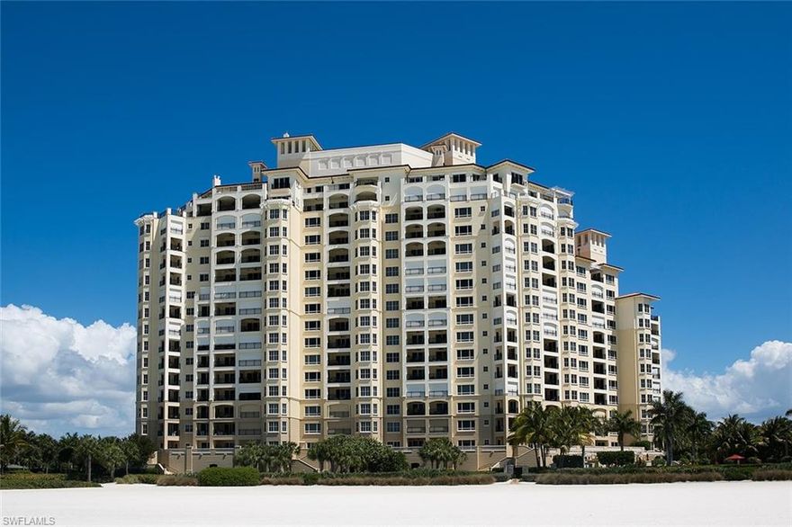 The Madeira building has truly spared no expense with the finest materials and craftsmanship you will find in any other high rise in SW Florida. This 3 bedroom 3.5 bath condo is one of the most stunning and beautifully appointed units available today. This 05 Floor plan offers some of the best views of Marco Beach, Gulf of Mexico and great views of the island in the evenings with its two balcony floor plan.  This unit is being sold furnished.