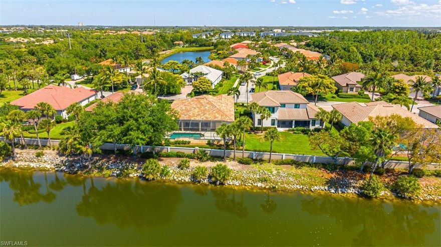 LOWEST PRICED 3,000+ SQUARE FOOT POOL HOME!!!Rare opportunity in the gated community of Emerson Square! Located in the desirable Aster Place section, this spacious 4-bedroom, 3-bath home offers over 3,000 square feet under air and is one of the larger estate-style floor plans in the neighborhood. All windows are hurricane impact, providing added protection, energy efficiency, and peace of mind. Plus, a new roof was installed in 2023—an outstanding upgrade for today’s buyers.

Designed with both functionality and flow in mind, the home features an open layout with high ceilings, a generous great room, and a separate dining area—ideal for everyday living and entertaining. Large windows and sliding glass doors fill the home with natural light and showcase tranquil views of the water. The kitchen offers a substantial footprint with ample cabinetry, a breakfast bar, and an eat-in area, providing an excellent foundation for today’s modern updates.

The split-bedroom design offers privacy for guests and family, while the spacious primary suite includes a large walk-in closet and en-suite bath. With solid construction, excellent square footage, and a well-designed layout, this home is the perfect canvas for a buyer looking to renovate and create a custom space tailored to their style.

Step outside to your private screened lanai featuring a sparkling pool and beautiful lake views—perfect for outdoor dining, entertaining, or relaxing in the Florida sunshine. The backyard setting provides a peaceful waterfront atmosphere while still being close to everything Southwest Florida has to offer.
Emerson Square is a gated community known for its tree-lined streets, lakes, and well-maintained surroundings, offering residents access to a clubhouse, community pool and spa, fitness center, and recreational areas. Ideally located in South Fort Myers near the Harborage area, you’re just minutes from shopping, dining, Gulf Coast Town Center, RSW International Airport, and the Gulf beaches.