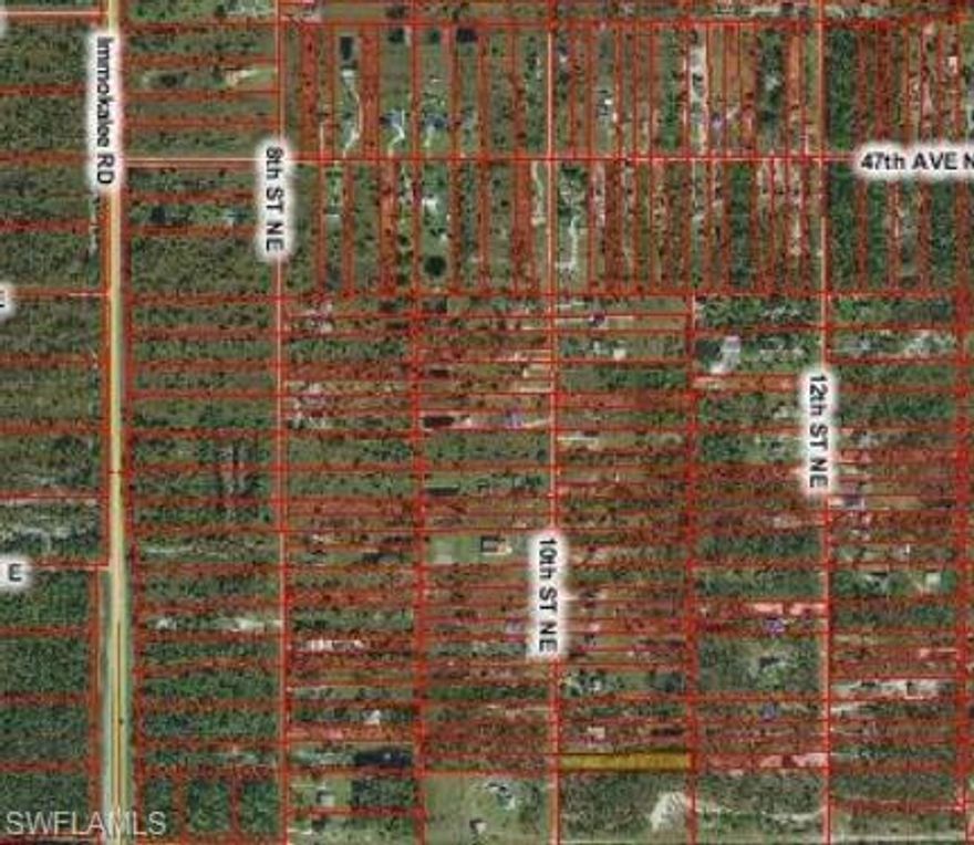 REDUCED!!  ** ALMOST ALL UPLANDS  ** See attached DEP showing small wetlands at front of property (room to put driveway in so no need to touch wetlands). 2nd street in from Immokalee ** Close to new Publix and other shopping!
