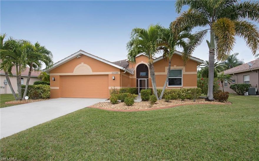 BEST PRICED in Daniels/Six Mile corridor for 1 story home in Cross Creek Estates. Please come look, compare and buy!!!!! Lovingly updated home is popular Canterbury split floor plan by Lennar Homes. High ceilings, crown moldings, newer tile and wood floors, surround sound, granite kitchen counters, stainless high end appliances and impact-resistant windows (except sliders), Security. Wait till you see remodeled bathrooms and walk-in closet... Newer interior/exterior paint, too. Expanded 12x40 screened lanai is great for Florida's outdoor living and raising orchids & bromeliads. Grow your own fresh herbs and vegetables or flowers... Fantastic community center has big heated pool and hot tub; tennis, bocce & pickle ball courts; indoor handball/squash courts; fitness center; and gathering room for cards, parties and more. Nice walking and jogging paths too... Low HOA fee is just $1,413 a YEAR! Golf available at Cross Creek CC & pay as you play. Located in South Zone school district. Close to I-75, airport, hospital, shopping and beaches. A pet-friendly community, no approval needed. 1-year AHS warranty included... What you wish for in your Florida home is all here for you to enjoy !!!