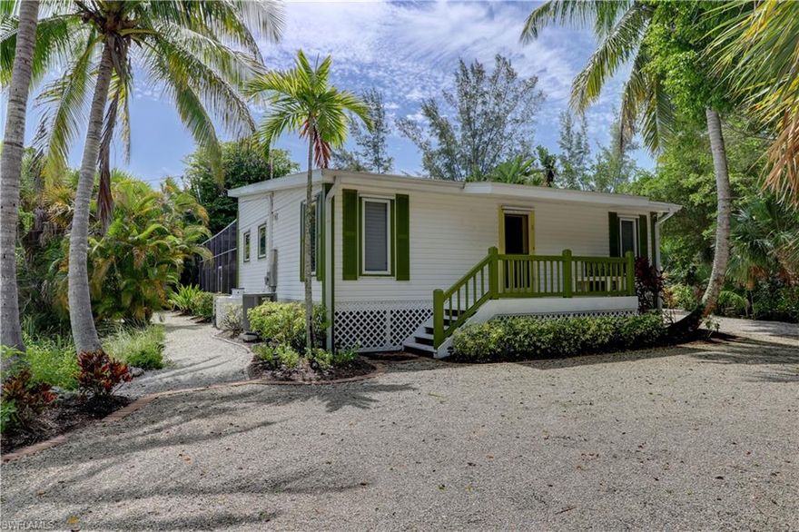 This property is the quintessential Sanibel Island getaway. Offering a spacious porch overlooking a sparkling heated pool and spa, this home has an open floor plan, a comfortable living area, and a tasteful and immaculate kitchen. It features two bedrooms and two bathrooms. This near beach retreat comes with essential updates including; new pool heater and electronics, new Zoysia lawn and irrigation, new carpeting, updated HVAC, new refrigerator and dishwasher, and new paint for the entire home! A storage shed sits on the property for all of your island outdoor toys. Short walk to the beach through Algiers Park. The bike path is located at the end of the driveway. Truly a must-see on Sanibel Island.