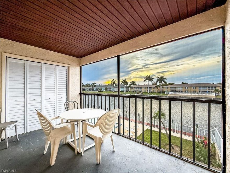 Beautiful Gulf Access Condo in the Heart of Downtown Cape Coral
Turnkey Furnished | Covered Parking | Walkable Location
Discover Florida living at its best in this spacious 2-bedroom, 2-bath Gulf access condo, ideally located just minutes from Downtown Cape Coral. Walk or bike to the area’s best restaurants, nightlife, and shopping while enjoying serene Rubicon Canal views right from your home.
This move-in-ready, turnkey furnished residence features luxury vinyl plank flooring throughout and a bright, open kitchen with granite countertops, stainless steel appliances, and ample cabinetry—perfect for both everyday living and entertaining.
Relax on the screened patio overlooking the canal, complete with a large private storage area, or take advantage of the in-unit washer and dryer for added convenience. Additional highlights include covered parking, and a well-maintained, friendly community offering a heated pool and community dock.
Flexible, low-maintenance, and perfectly located—this condo is ideal as a primary residence, seasonal retreat, or investment opportunity.
Schedule your private showing today and start living the Southwest Florida lifestyle.