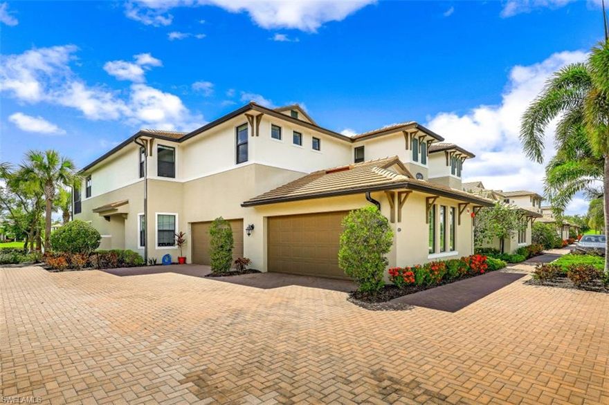 WCI Antigua Model  . Impact Resistant Doors, Impact Resistant Windows , East sunrise lake views ...  A rare carriage home with a attached 2 garage. Turnkey ready to move in home. Upgraded furniture quality. This home includes a modern wide open floorplan, windows with blinds, stainless steel appliances, gas cooking, a walk in pantry, master walk in closet, crown molding, 42" off-white kitchen cabinets and a large tiled balcony. Great room and wide sliding doors to the screened-in lanai. LaMorada offer a 13,700-square-foot clubhouse inspired by the British West Indies, yoga room, movie center, chef kitchen ,  restaurant , pool bar, pool with lap lines , lakes and 15 acres of nature preserves, tennis, pickleball. And a dog park. La Morada offers a variety of High End Single Family Homes up to $2.0 Mill. Enjoy the close located international airport, A North Naples A rated school district and find your future home at LaMorada. Convenient close to the North Naples fabulous ” The Point of Founders Square “ with a new shopping center , many dining and entertainment option