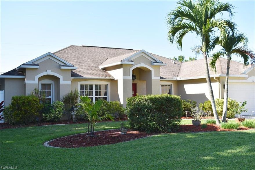 Pool Home. This house is exceptional all around, well kept, you will love this house once you visit. Great family home, 4 bedrooms, 2 baths, over 2200 square feet of living space! Great family location, nice neighborhood. Large lanai, nicely landscaped back yard. Close to downtown Cape Coral and just across the bridge to downtown Fort Myers.